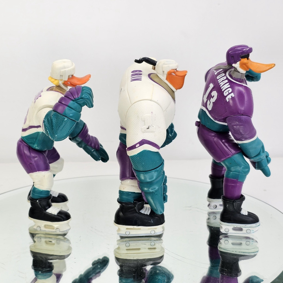 Mighty Ducks Action Figures Set Of 3. Nosedive Grin D.L'Orange - Picture 10 of 16